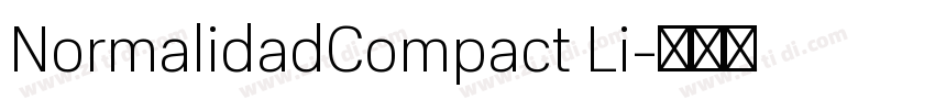 NormalidadCompact Li字体转换